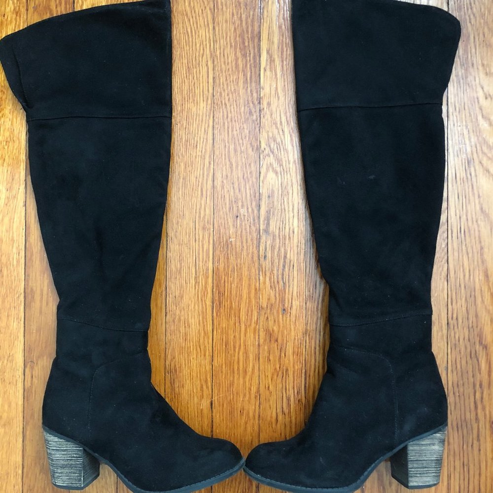 Crown Vintage Black OTK Boots